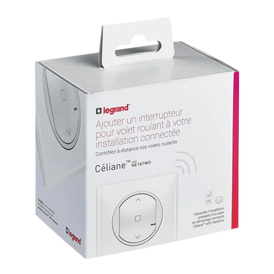 Céliane Wired Roller Shutter Switch - white