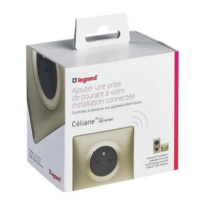 Céliane 16A 3680W Wall Outlet - titanium